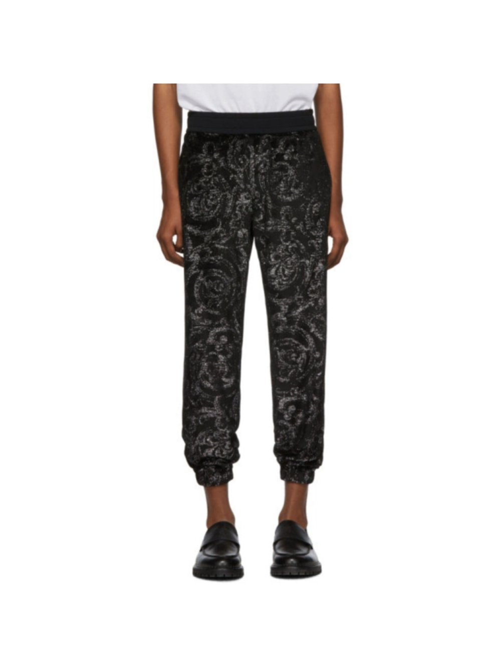 Versace Black Baroque Lounge Pants. 3XL
